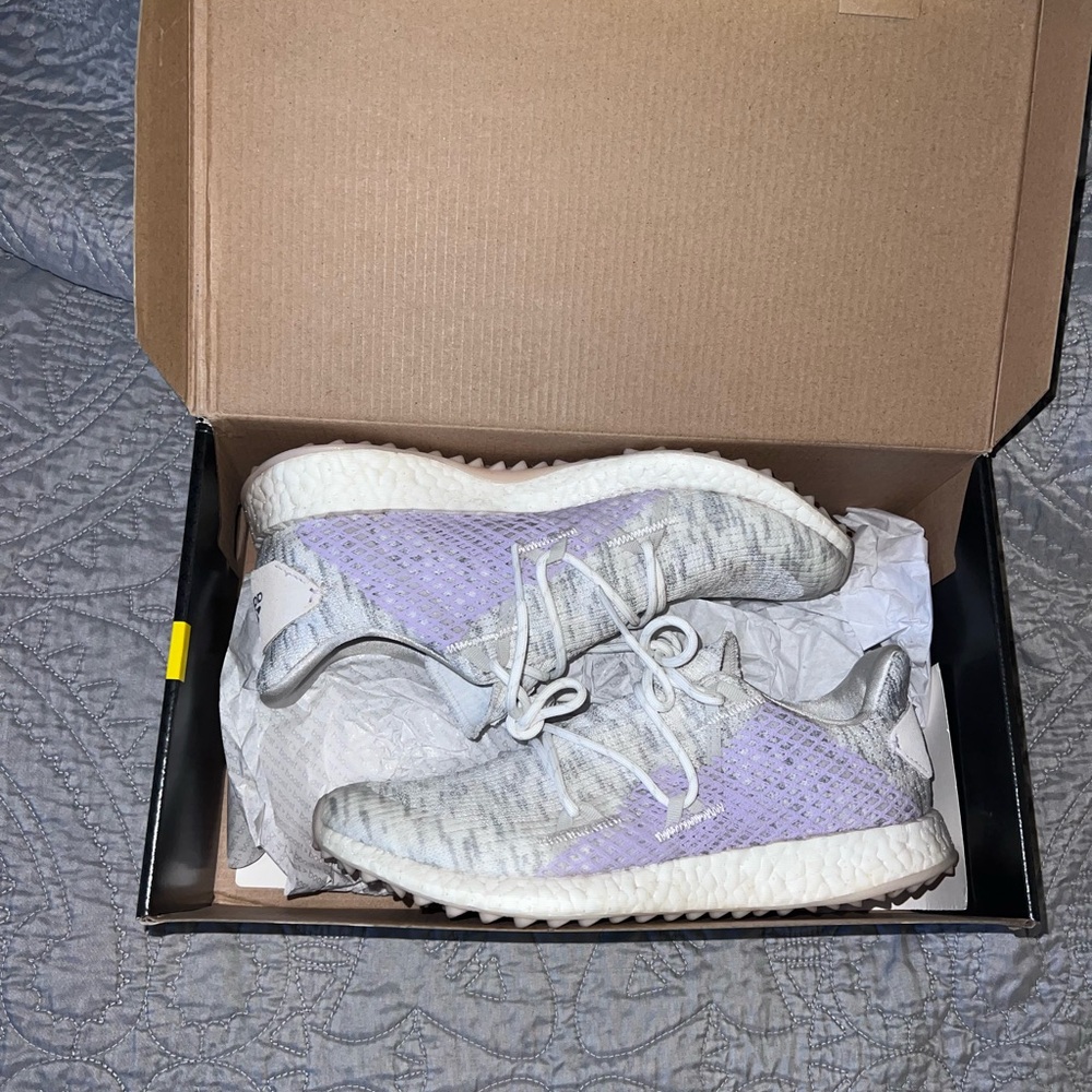 Women’s Adidas Crossknit Golf Shoe - Gray and Purple